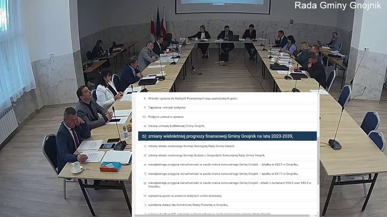 XLIX Sesja Rady Gminy 2023 – Sesja na żywo - cz. 1