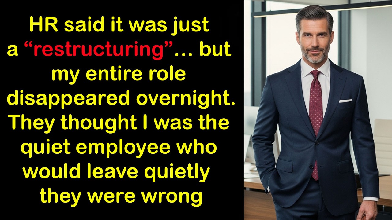 HR Called It “Restructuring”… I Called It a Quiet Execution