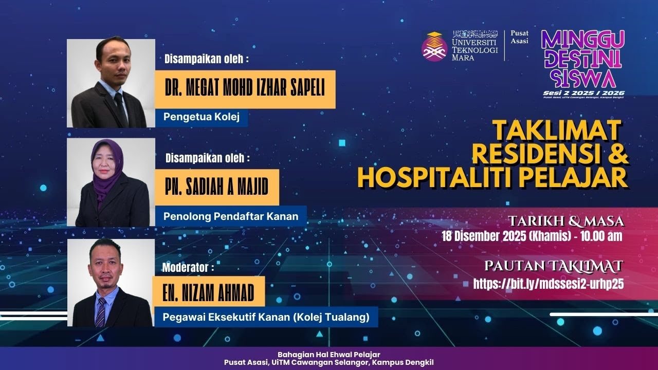 Taklimat Unit Residensi & Hospitaliti Pelajar