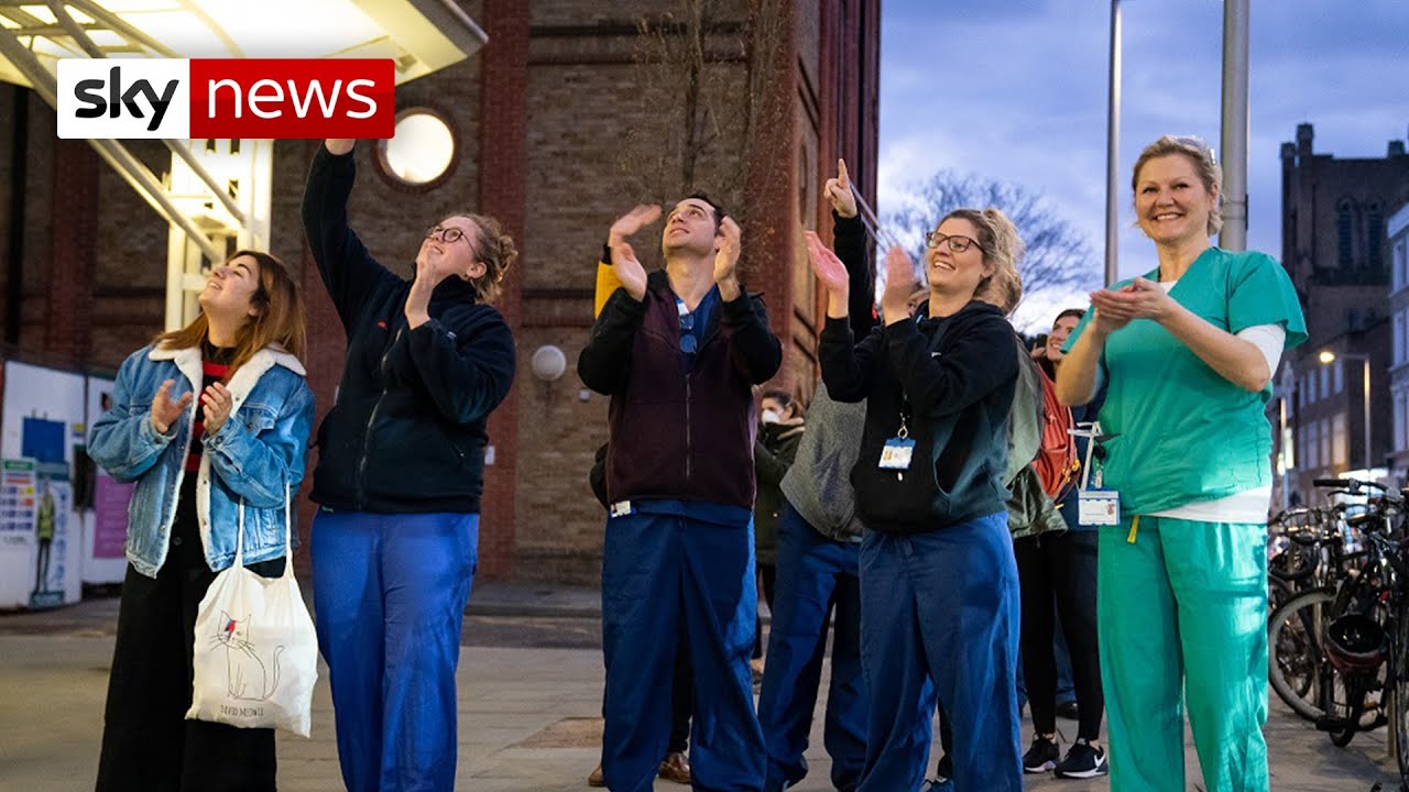 Watch as the UK claps for key workers across the country