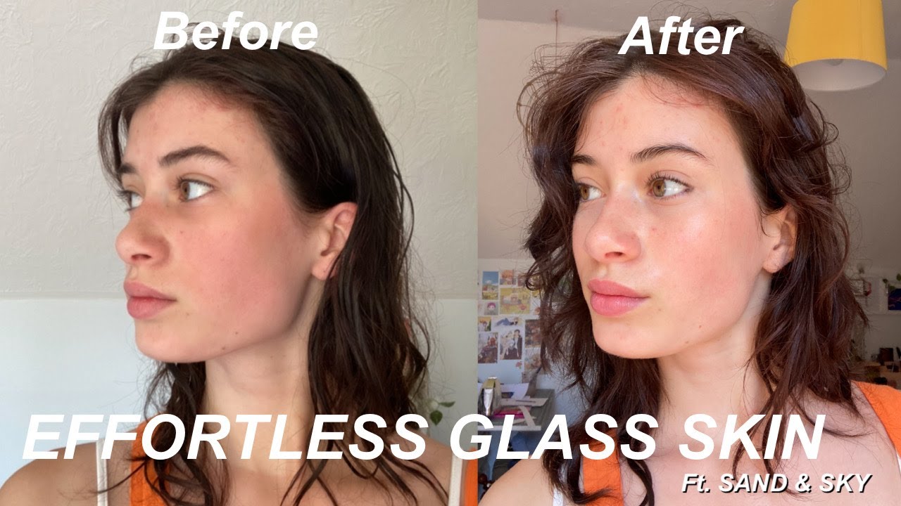 my effortless skincare and makeup routine for lazy days || a dewy, hydrated look ft. SAND & SKY