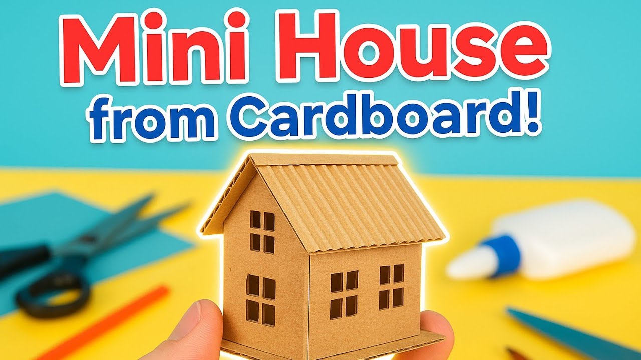 Mini Cardboard House DIY | Easy Small House Making at Home
