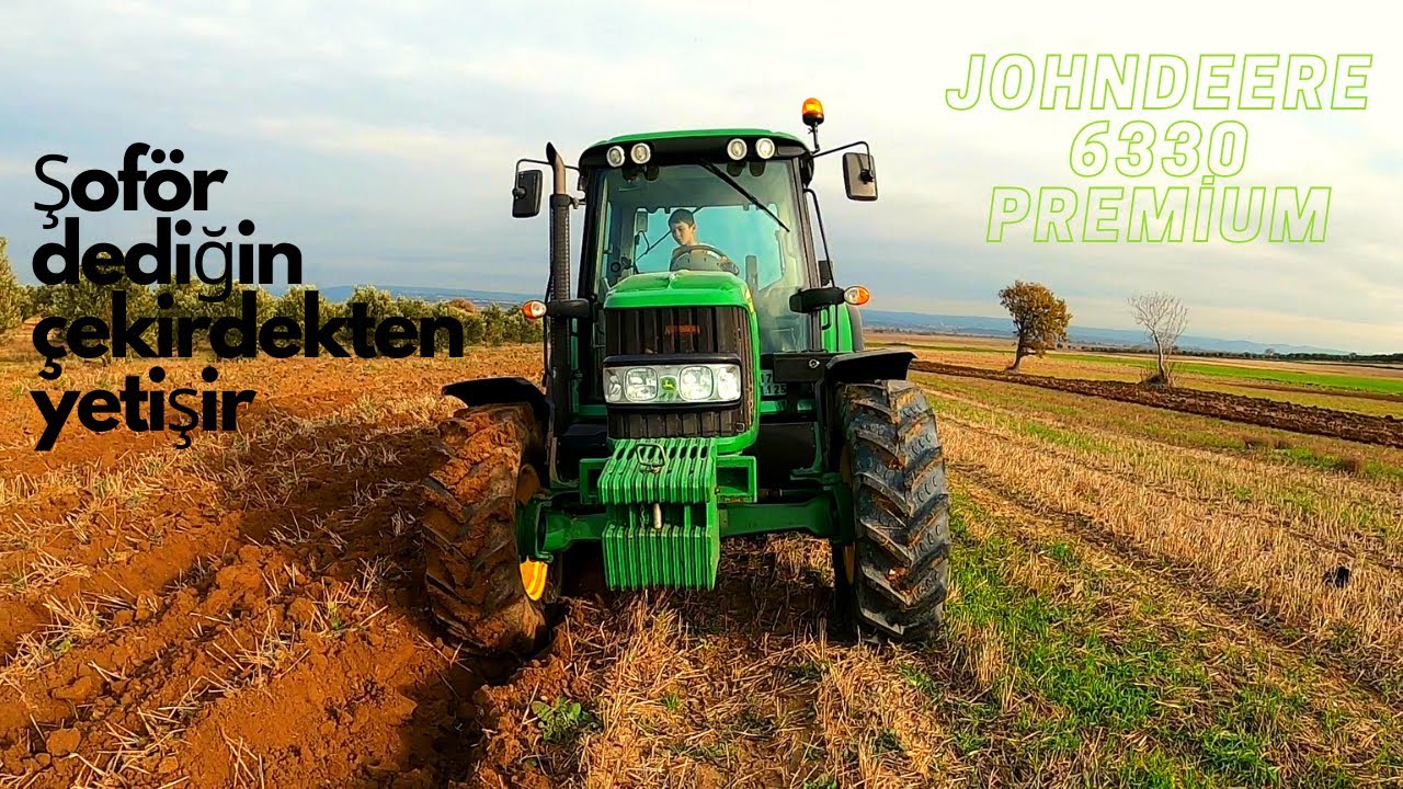 Johndeere 6330 Premium & Yaylı Ünlü Pulluk İle Tarla Sürümü