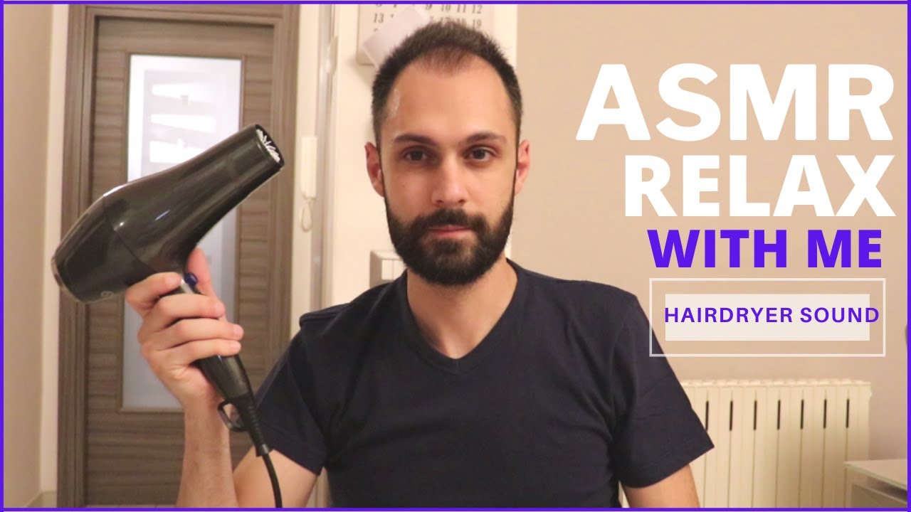 Video with hair dryer sound will make you relax in 5 minutes! listen to it in headphones.