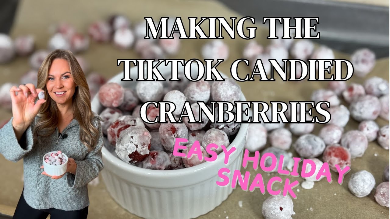 Trying the TikTok Candied Cranberries