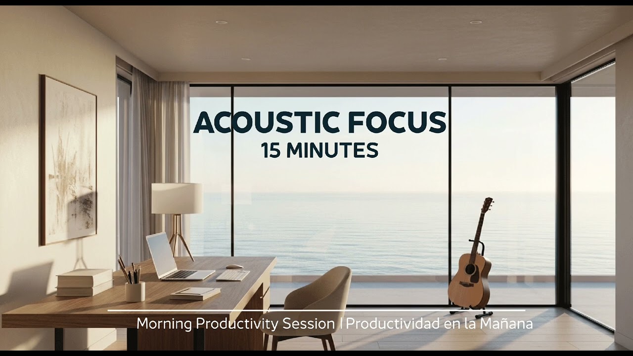 Morning Acoustic Focus – 15 Minutes | Study & Productivity Instrumental - música para trabajar