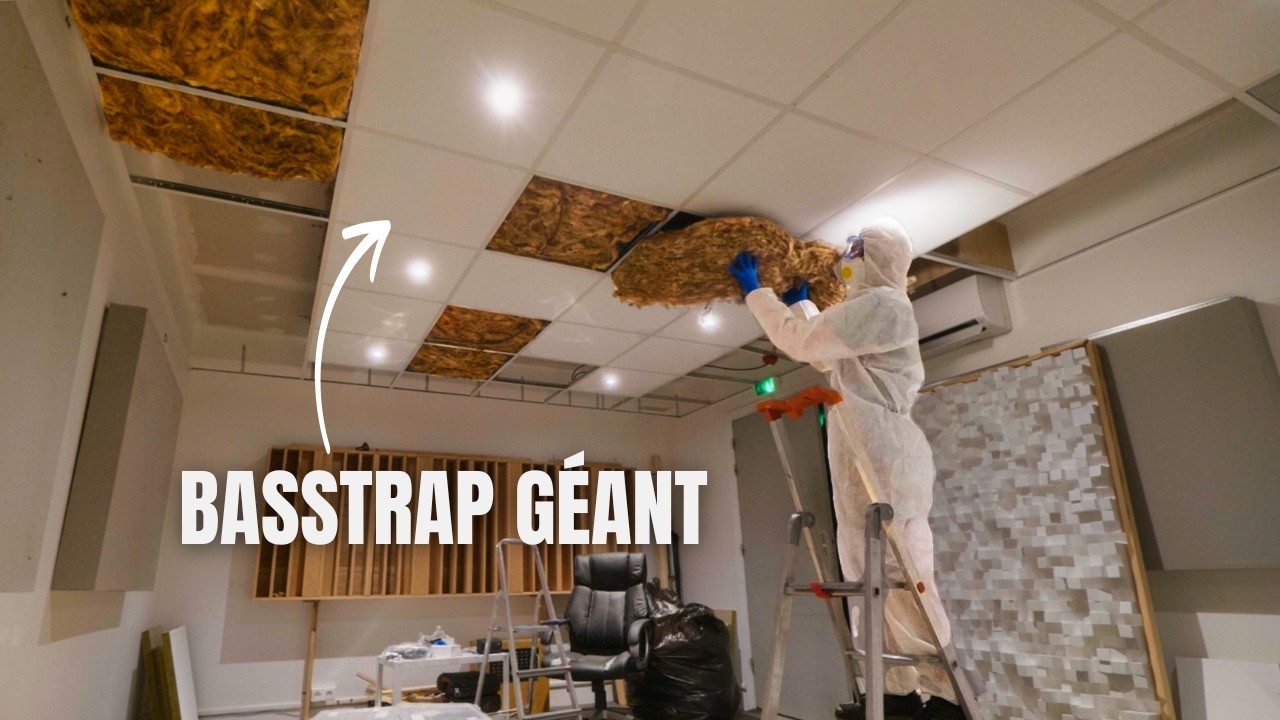 Je transforme mon plafond en basstrap géant ! (Construction studio mastering – Partie 2)