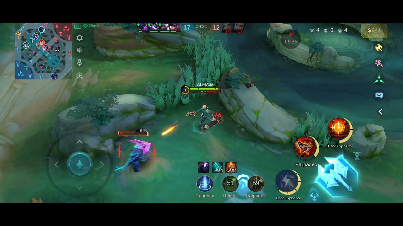 Cómo que Granger no tiene daño jaja subiendo y bajando en mobileeeeee 