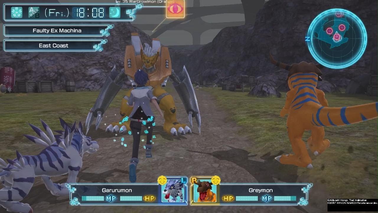 Digimon World: Next Order Greymon and Garurumon vs WarGrowlmon 3