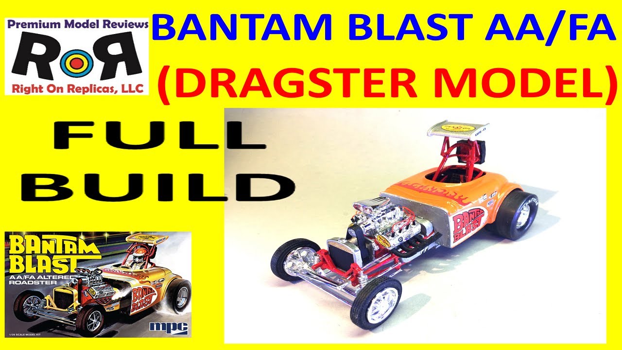 Bantam Blast AA/FA Roadster 1:25 Scale MPC 993 -Full Build & Review.