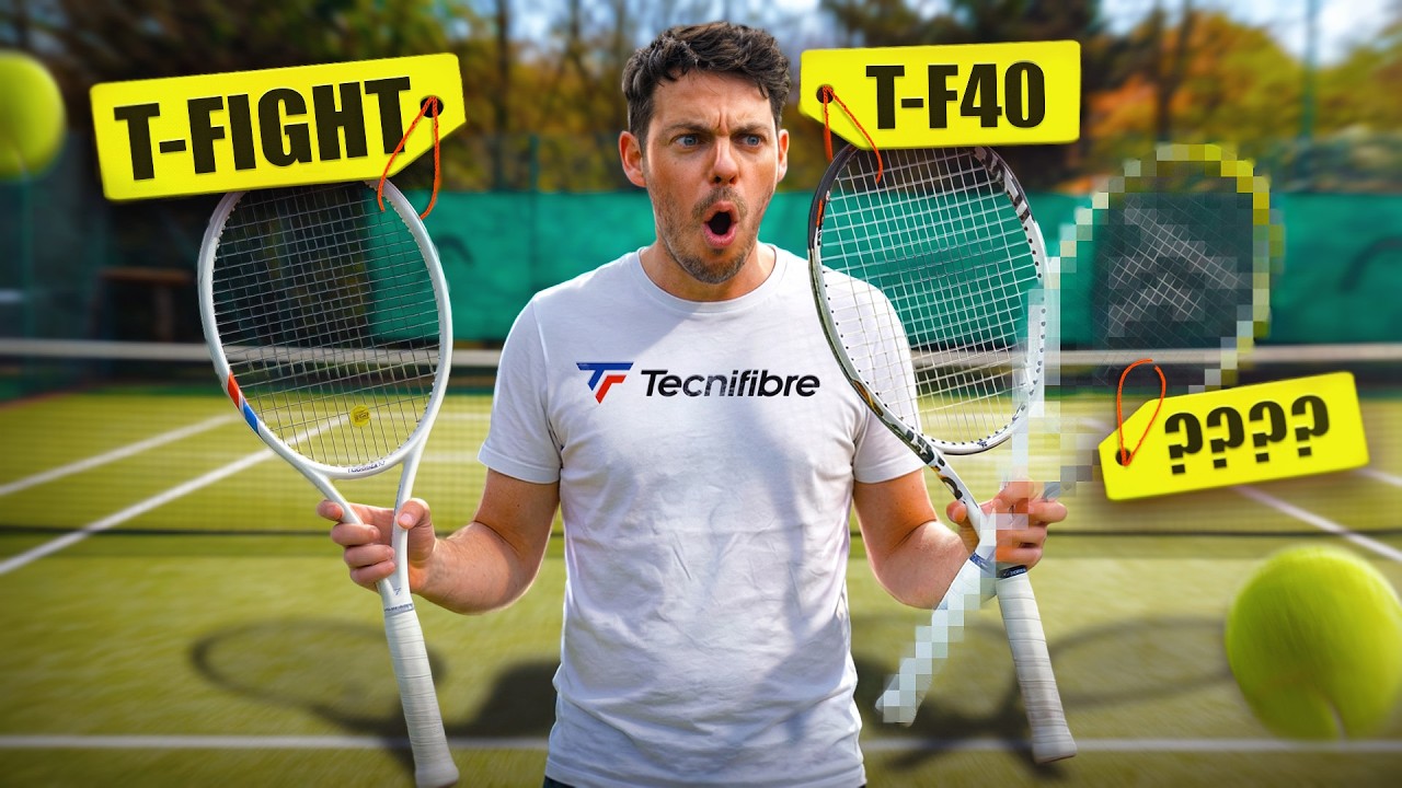 On teste la NOUVELLE raquette de tennis TECNIFIBRE (mod&egrave;le top secret)
