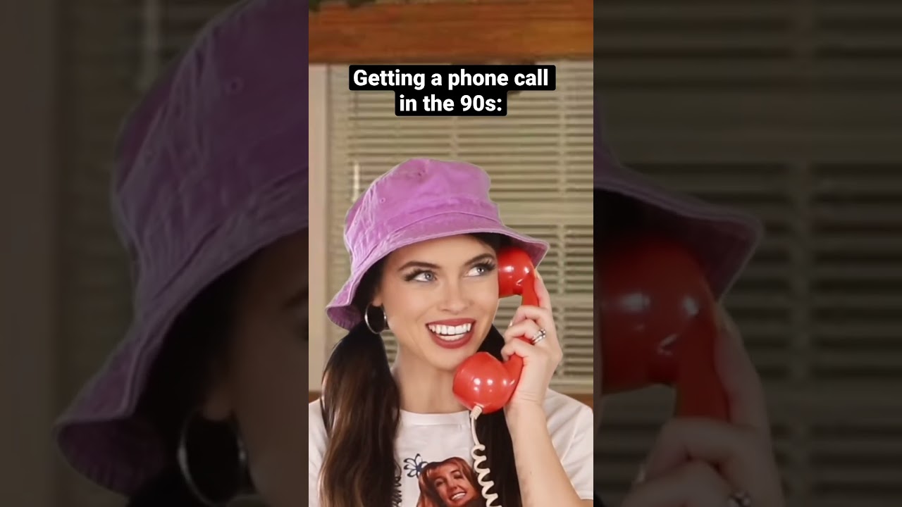Getting a phone call in the #90s vs. now! #nostalgia #90skids