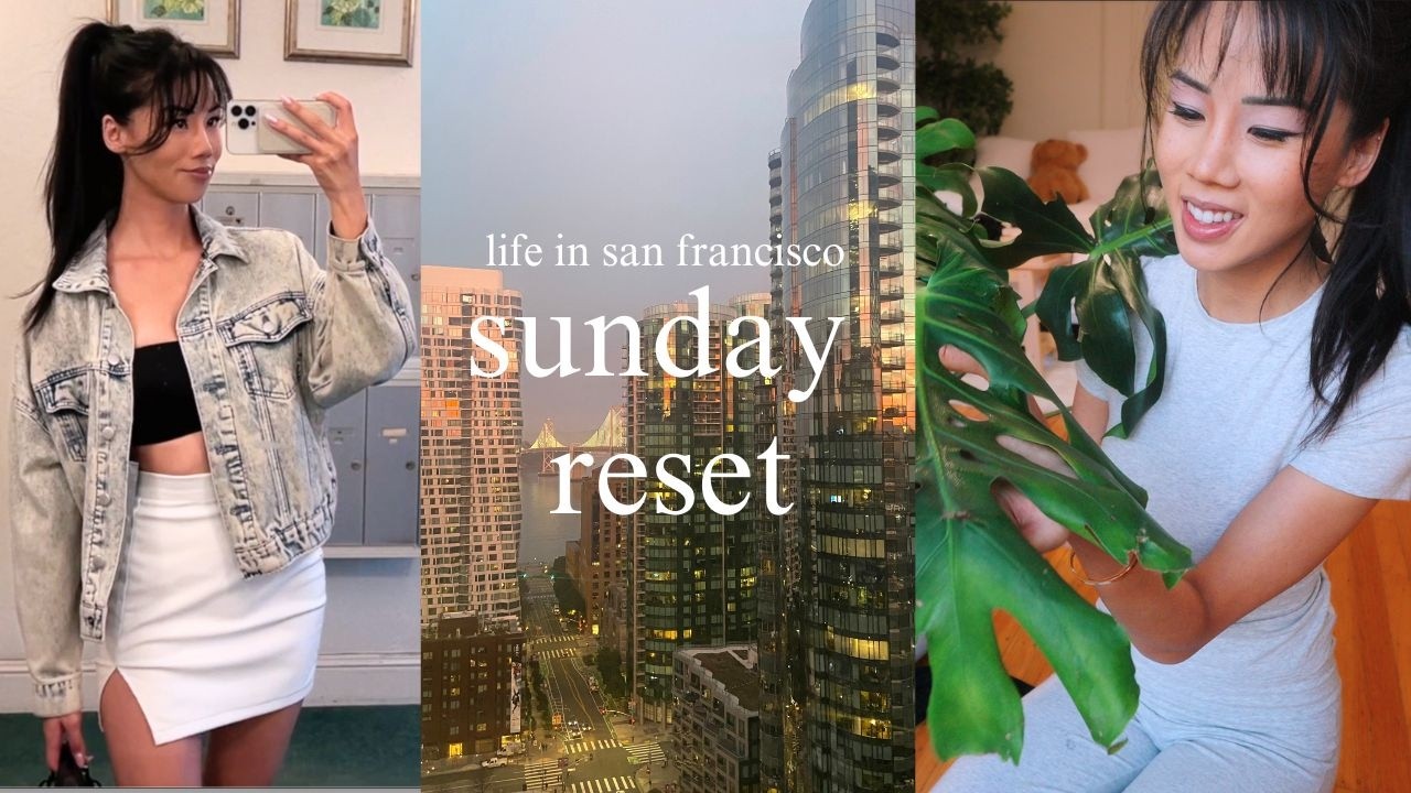 life in san francisco | sunday reset, cleaning my apartment, getting sushi, movie theater