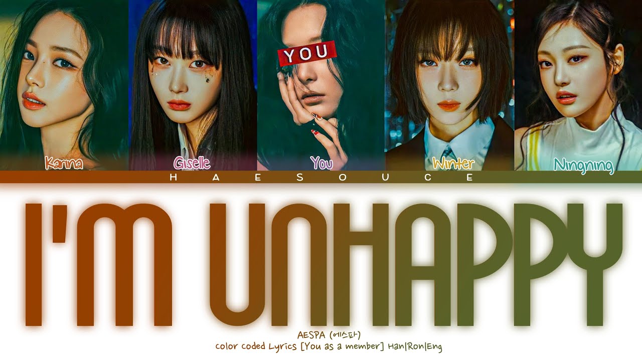 AESPA (에스파) 'I'm Unhappy' ›  You as a Member [Karaokê] • 5 Members Ver.