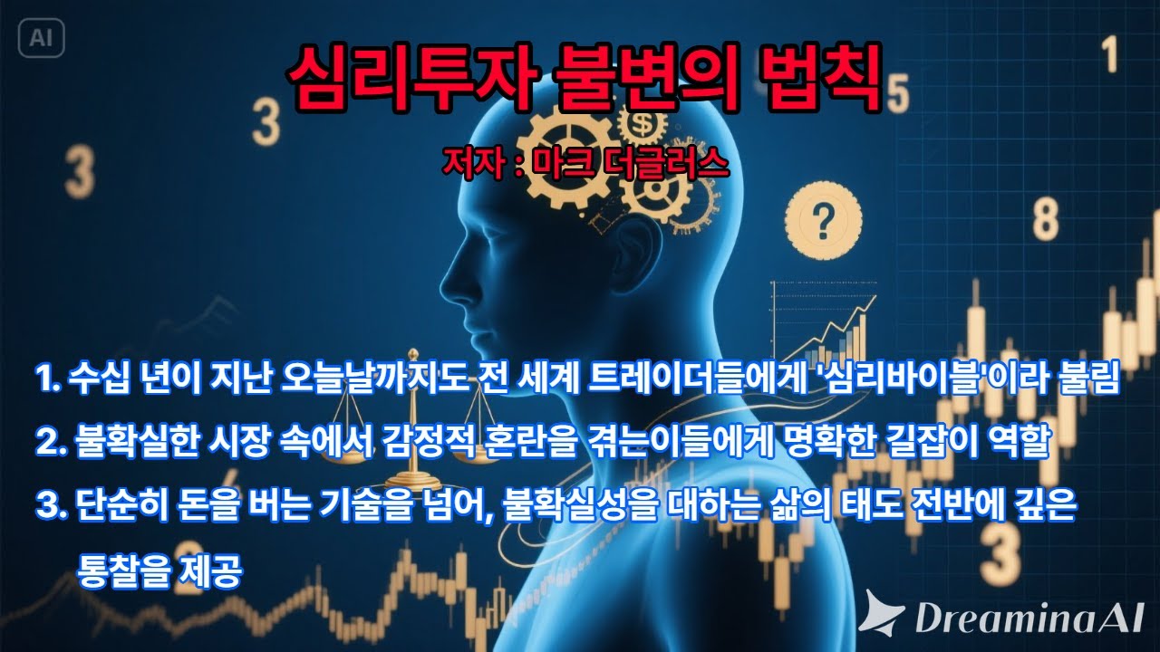 [심리투자 불변의 법칙: 마크 더글러스]  슈퍼 트레이더의 멘탈 관리법: 불확실성을 수익으로 바꾸는 7가지 원칙 [책과독서]