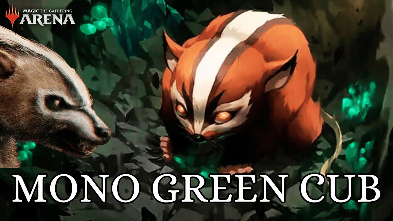 Mono Green Cub Devotion! | Historic BO3 | MTG Arena