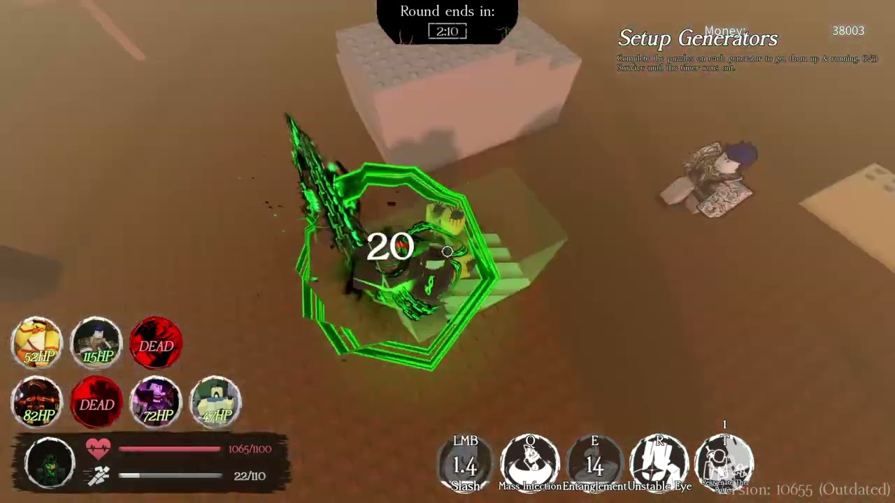Hacklord Shedletsky (1x4) Forsaken Gameplay