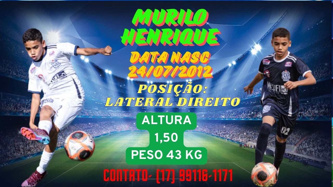 JOGADOR MURILO HENRIQUE ANO 2012
