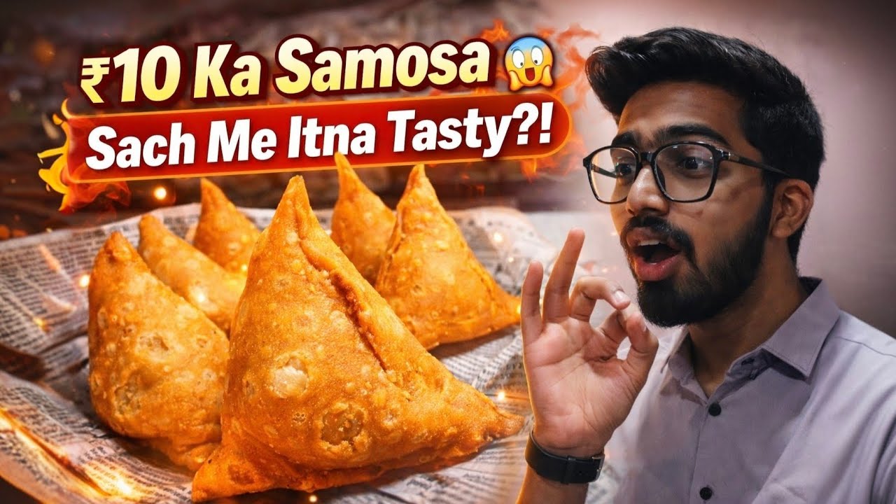 ₹10 Ka Samosa 😱 | Itna Tasty Kaise?! Full Honest Review 🔥#surties #food #suratfood 