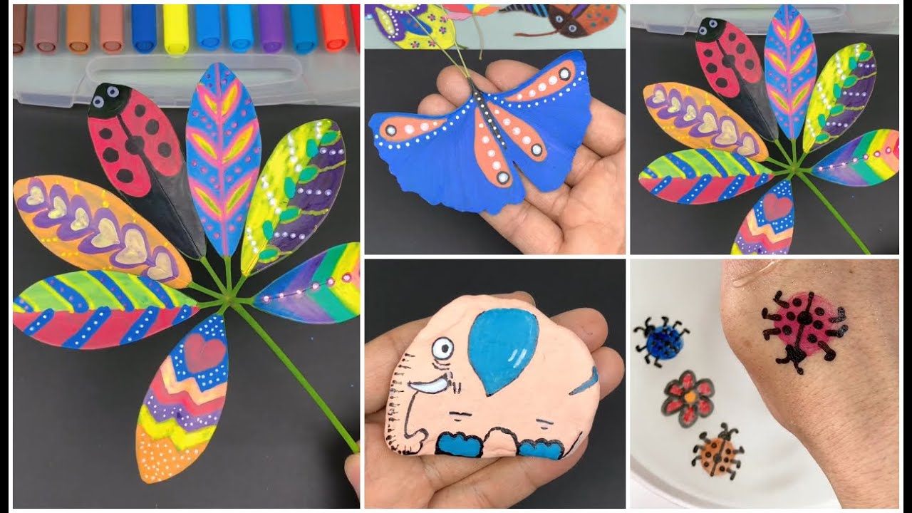 Colorful Leaves ideas | colorful leaves, leaves, leaf art | Colourful Leaves Paintings