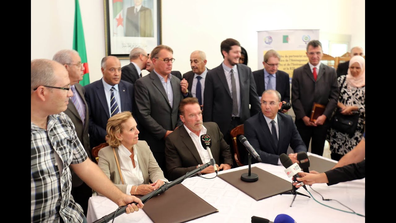 Arnold Schwarzenegger à Oran Algerie le 26 septembre 2016