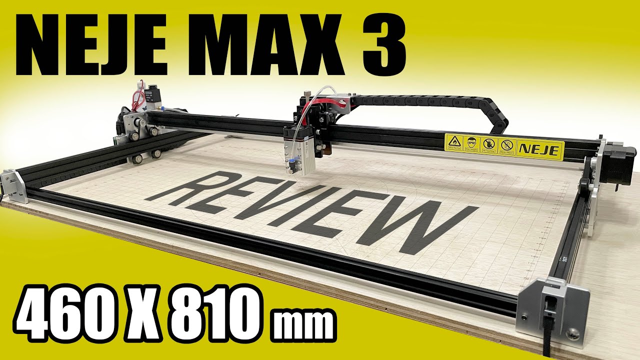 Обзор NEJE Max 3 | Лазерный модуль A40640 | Диодная лазерная гравировка и резка | Большая рабочая...