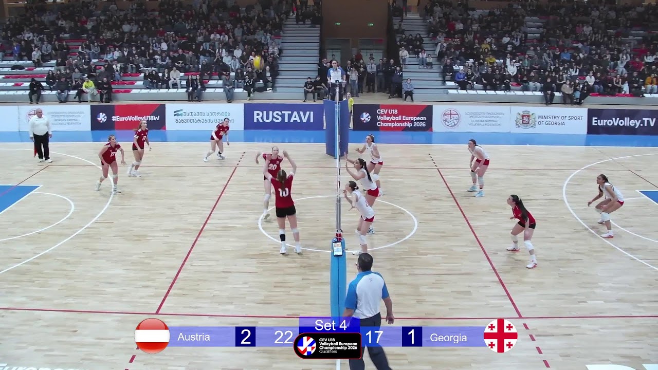 Georgia - Austria | CEV U18 Volleyball European Championship 2026 | Qualifiers
