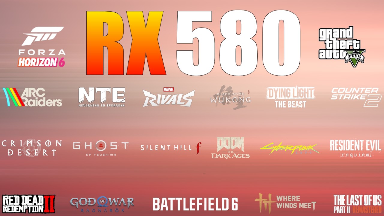 RX 580 8GB 2048SP &ndash; Still Worth It in 2026? (31 Games Tested)