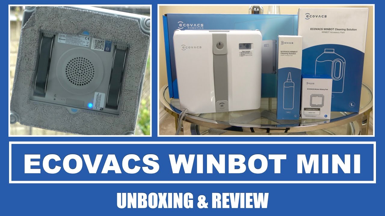 Ecovacs Winbot Mini Robotic Window Cleaner Unboxing & Review
