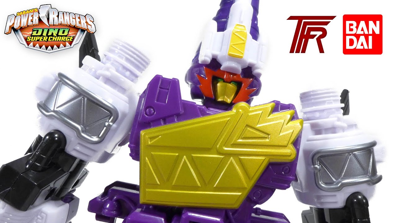 Power Rangers Dino SuperCharge PLESIO CHARGE MEGAZORD (2016) Toy Review!