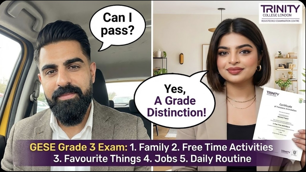 A2  English Test  Spoken Exam ||GESE Grade 3|| Trinity College London