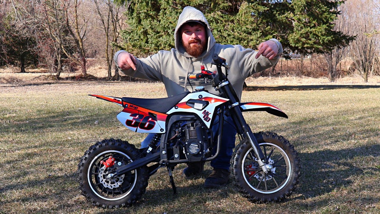$300 SYX MOTO MK 40cc Dirt Bike Start Up & First Ride