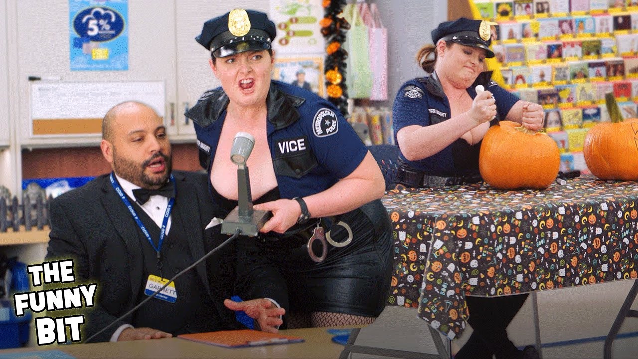 Every Halloween Episode with Dina in her Cop Costume | Superstore | The Funny Bit