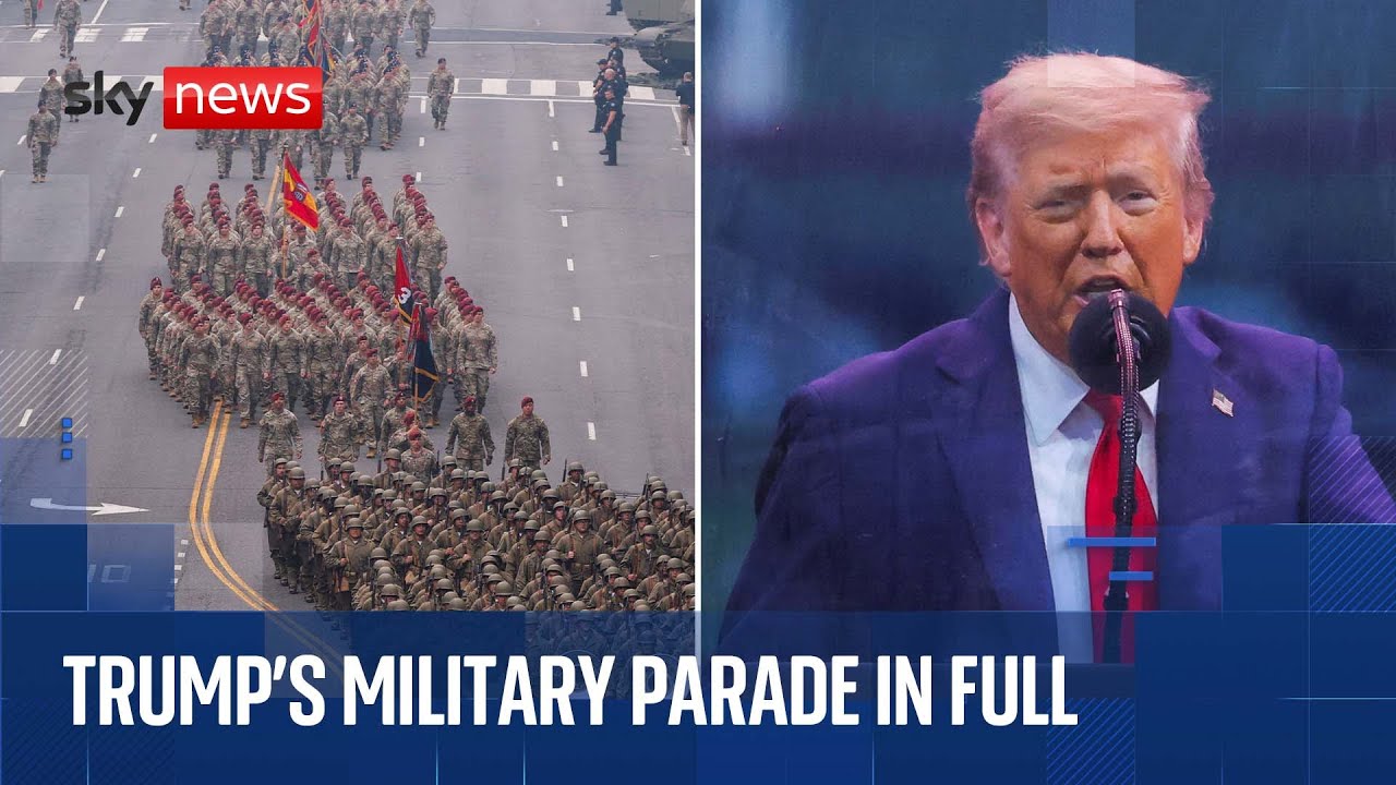 President Trump's military parade | Sky News coverage