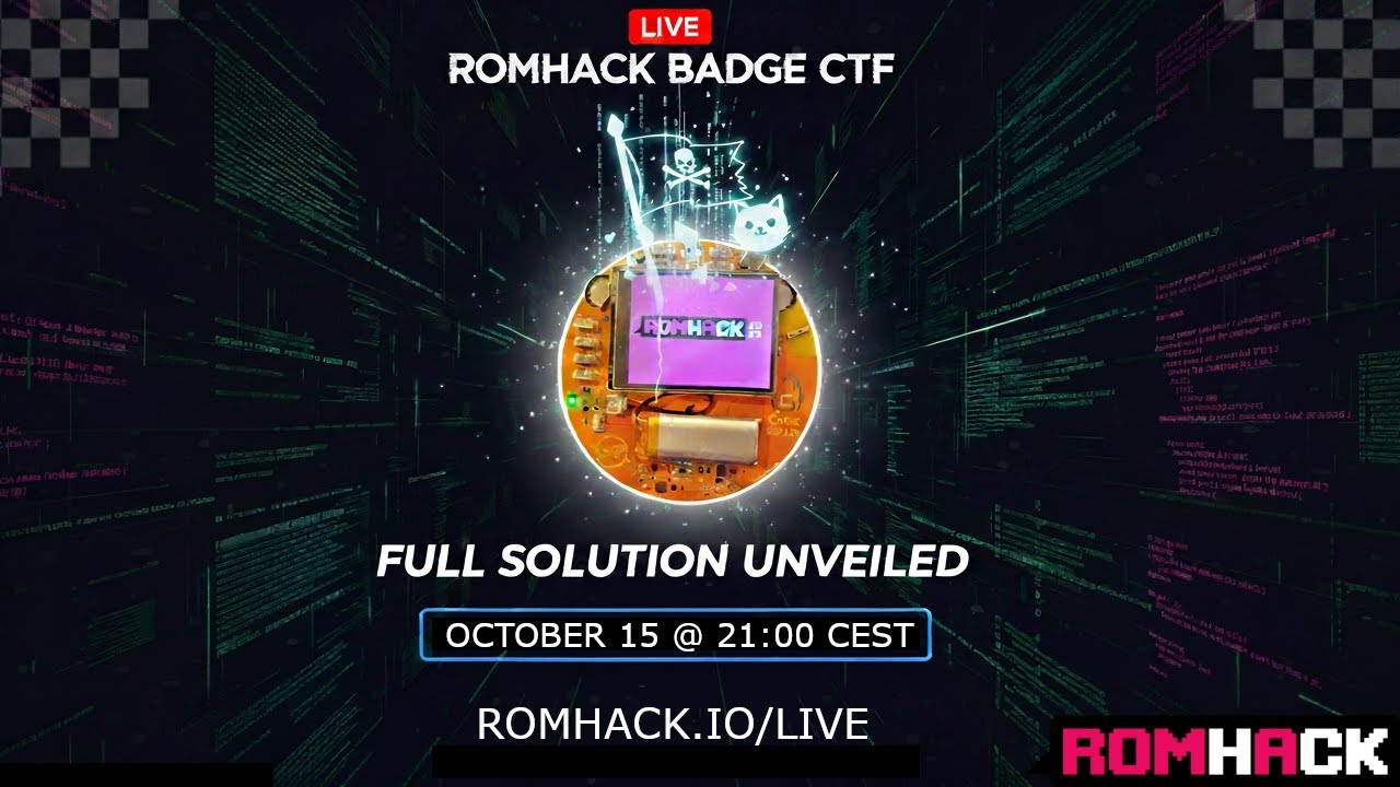 🚩 The RomHack Badge CTF: The Unveiling! 🚩