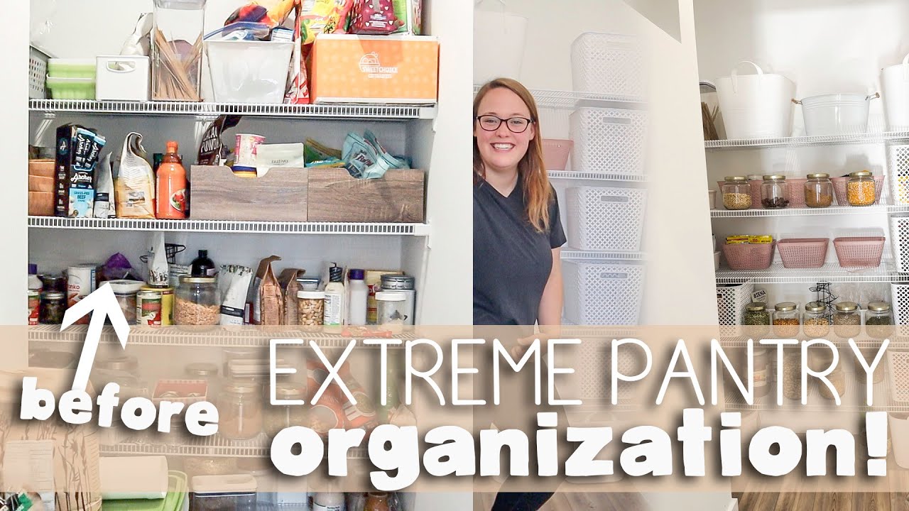 EXTREME DISASTER Pantry Organization! / + 1 Week Later Update
