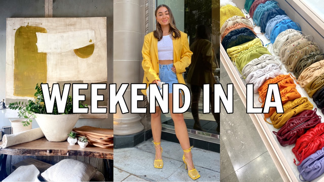 LA VLOG 1! Home Decor Shop with Us, Celebrity Sightings, Designer Handbag Shopping  | Julia & Hunter