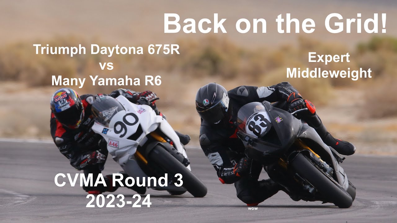 First motorcycle race after a bad crash! CVMA Round 3 2023-24 - Triumph Daytona 675R