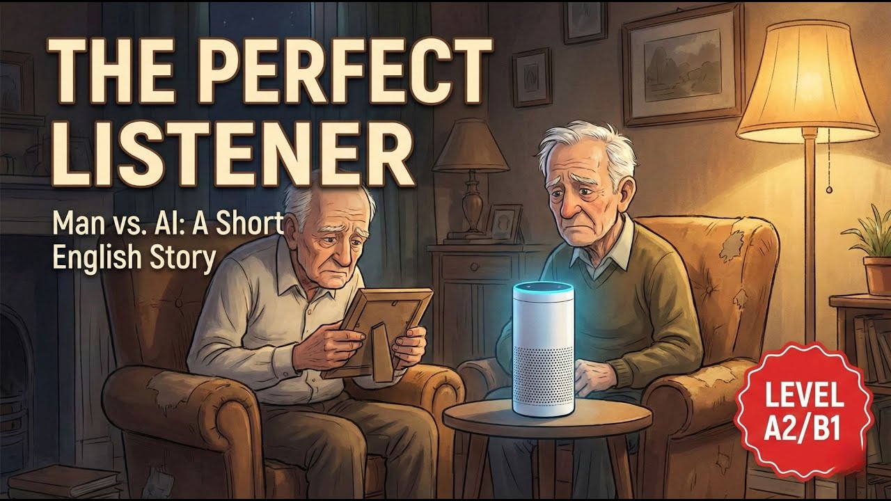 The Perfect Listener: Can AI Replace Humans? | Easy English Story Podcast (A2/B1)