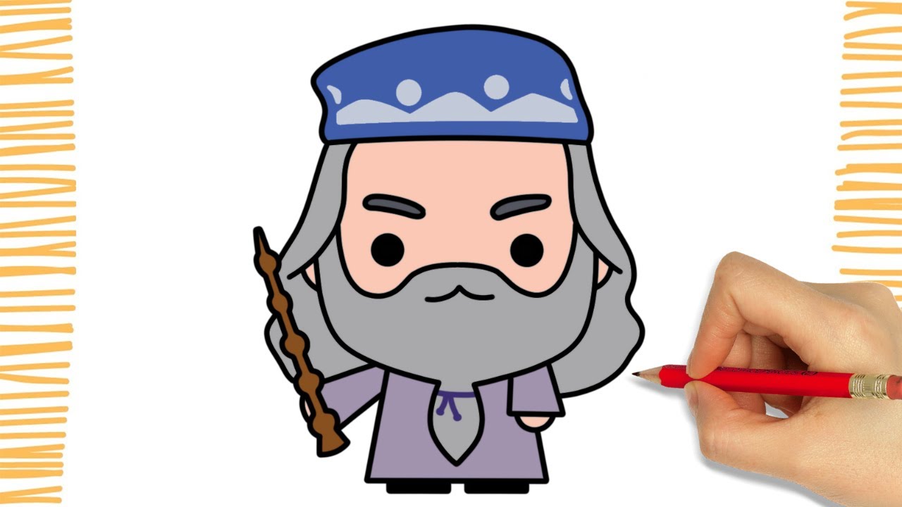 How to Draw ALBUS DUMBLEDORE I HARRY POTTER I EASY