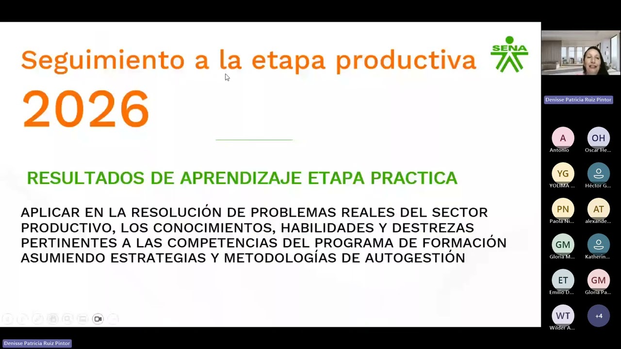 seguimiento Etapa productiva ZAJUNA dudas preguntas consultas SENA ficha 2910866, 2868400, 2931230