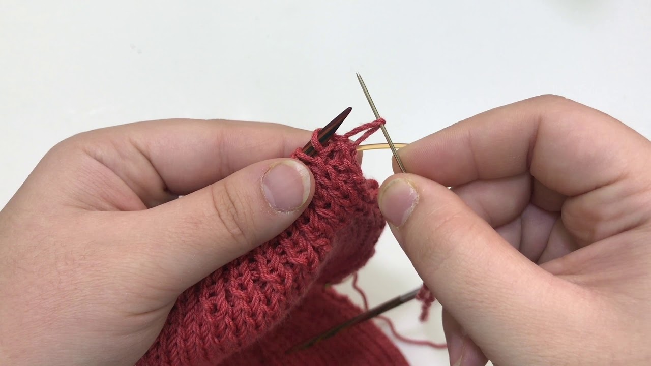 تقنيات | ختم الغرز بطريقة تيوبيلار  Tubular Bind off