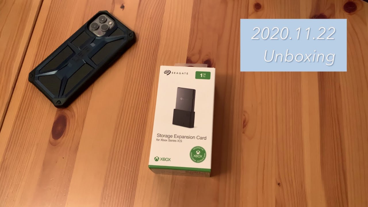 언박싱) Seagate Storage Expansion Card for Xbox Series X