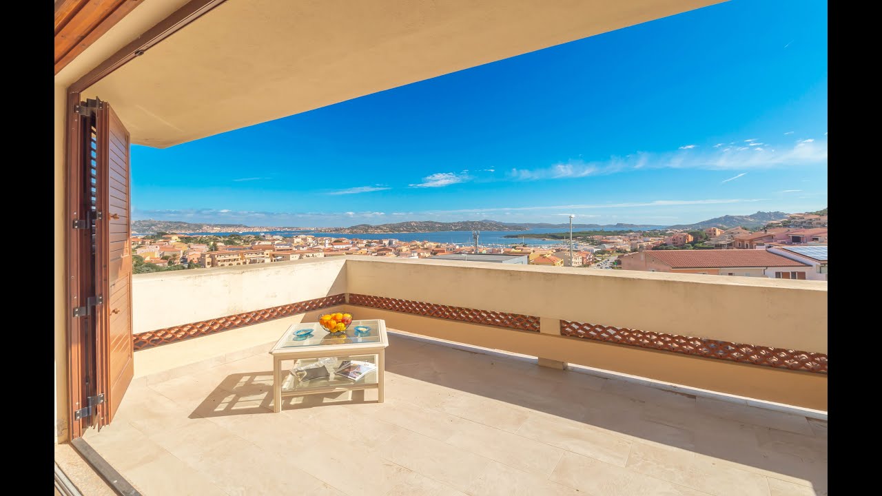 Sardinia, Palau - ocean view penthouse 500m from the sea and sandy beach