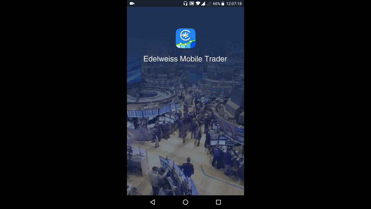 Edelweiss Mobile app - 1 home screen  explained