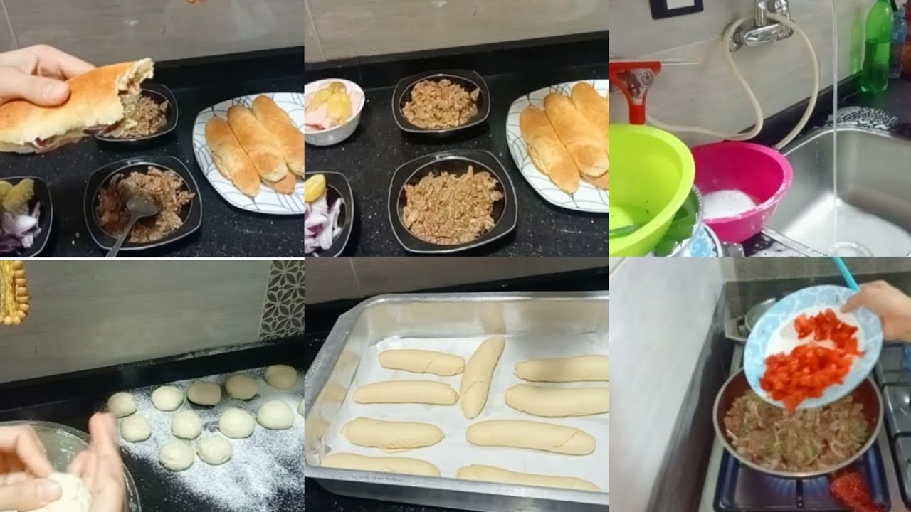 روتيني في المطبخ الشيف اللي جوايا خرج 😅وعملت عيش فينو🥖✌️ وكبده فراخ 🐔 ولا اروع 💫😋
