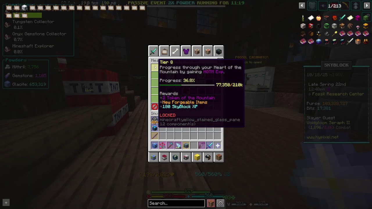 HOTM 7 YAHOO || No Powers Challenge [Hypixel SkyBlock] (STREAM 13)