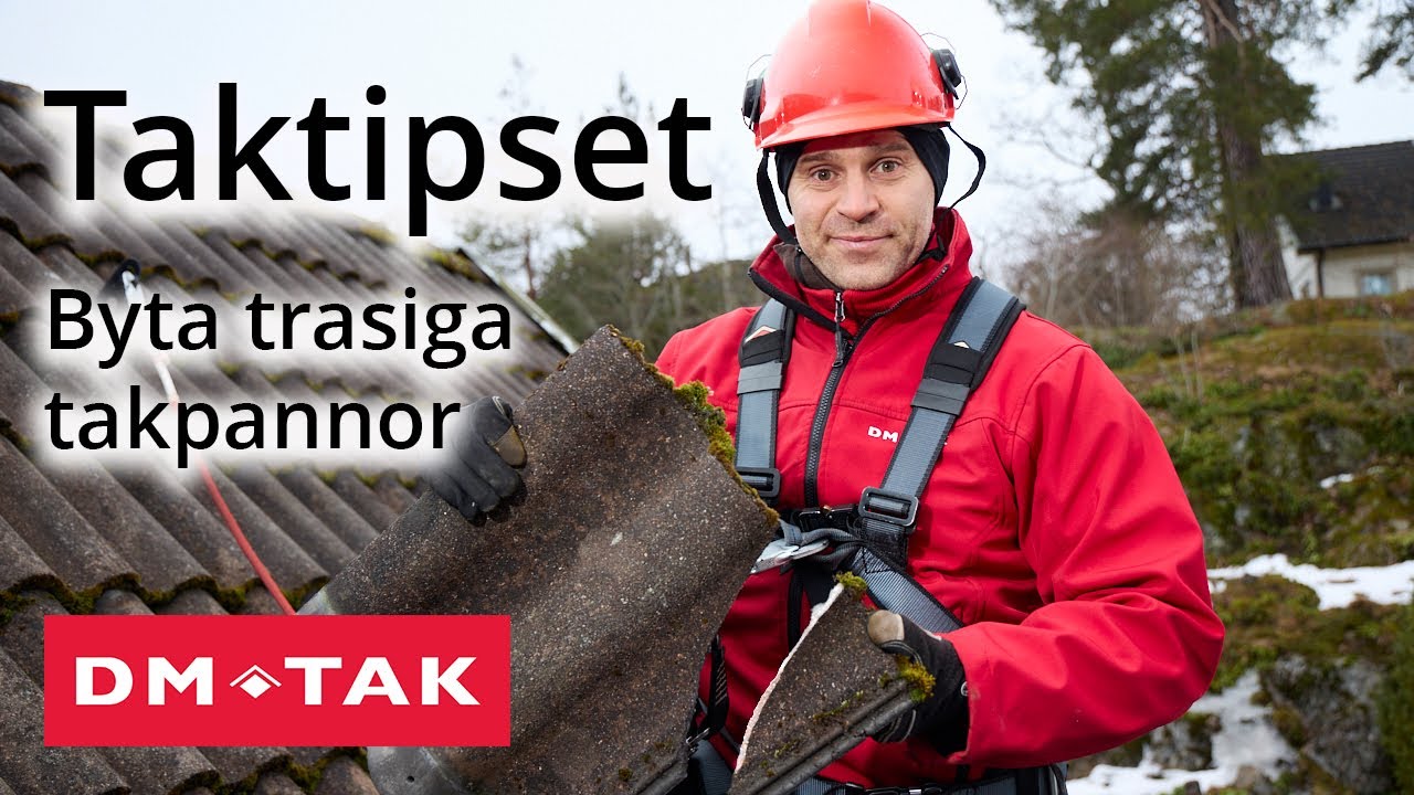 Taktipset - Byta trasiga takpannor
