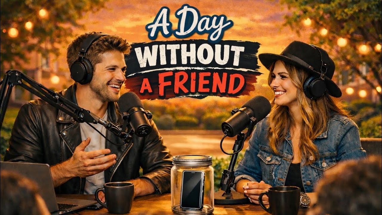 English Learning Practice Conversation Through Podcast | A Day Without A Friend. 