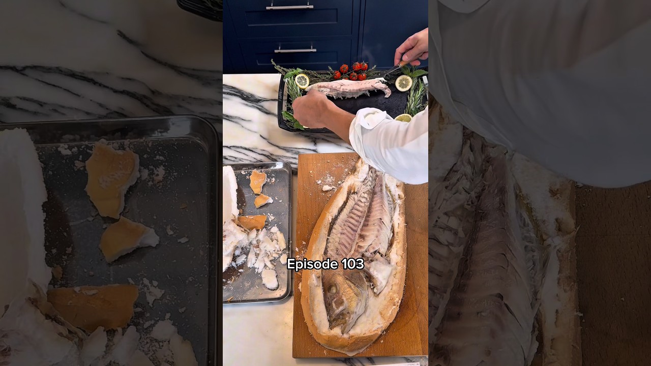 COOKING EVERY FISH IN THE WORLD &bull; Episode 103 - Dentex &bull; #fishrecipe #snapper #saltcrust #fish